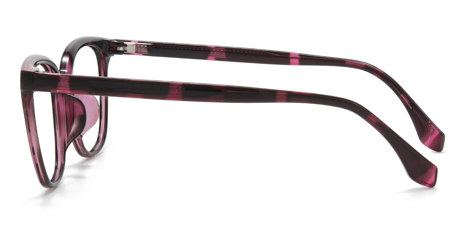 Raleigh Cat Eye Purple Tortoise Eyeglasses | GlassesShop display picture 3