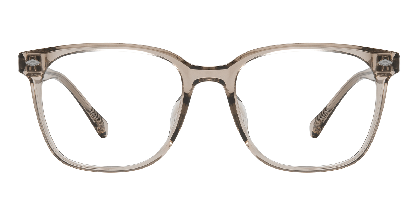 Women Eyeglasses Frame XREH41S Beige Brown Eyewear Glasses Frame NWT $70 Angela Beige Clear Rectangle Glasses Frames | ZEELOOL main image 2