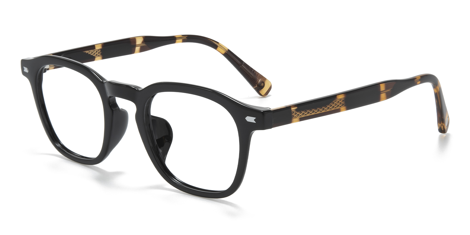 Mississauga Square Black/Tortoise Eyeglasses | GlassesShop