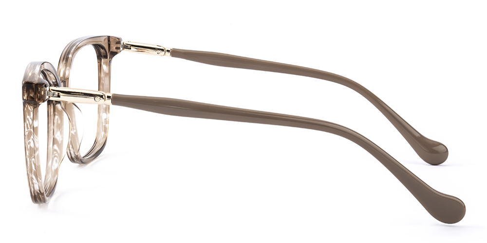 Fanny Square Champagne Eyeglasses | GlassesShop