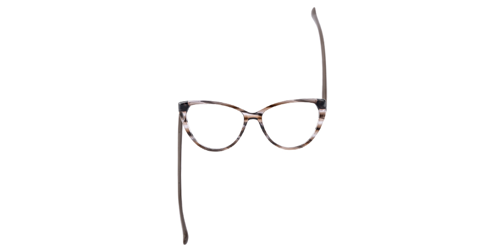 eye❣️ Jessie Cat Eye Brown Stripe Eyeglasses | GlassesShop