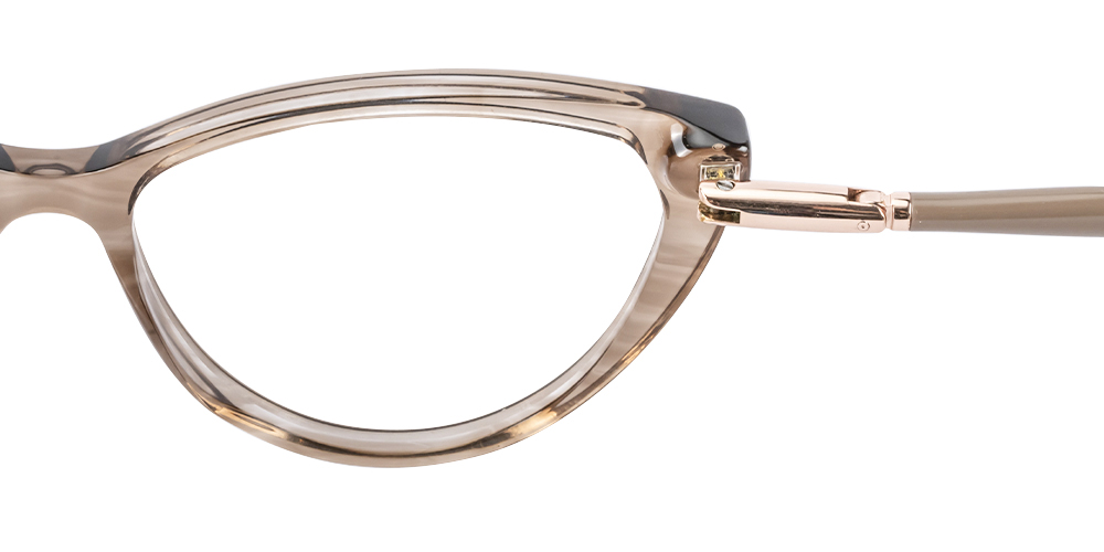 Jessie Cat Eye Champagne Photochromic Glasses | GlassesShop
