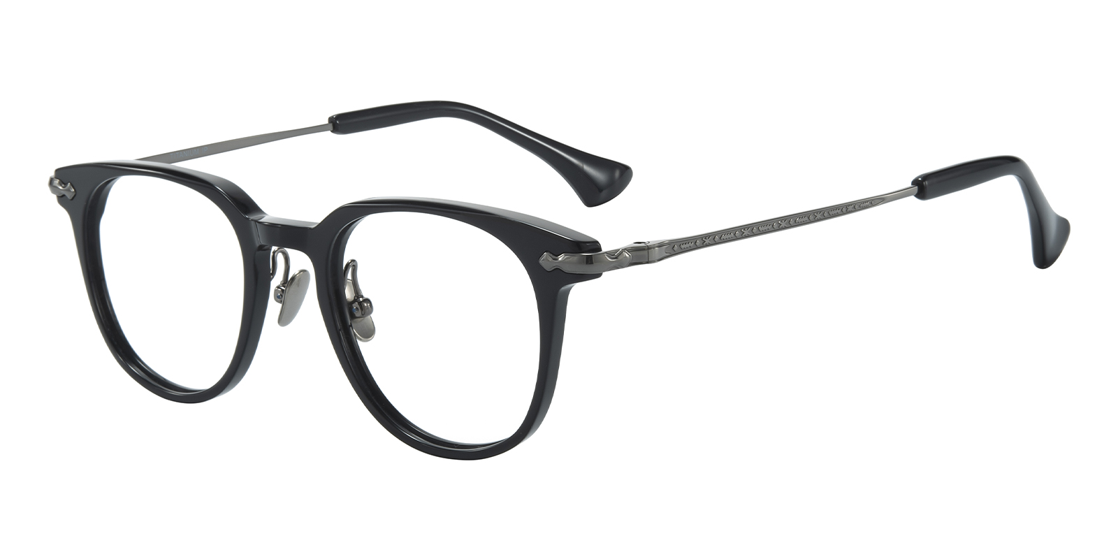 Harlow Polygon Black Eyeglasses | GlassesShop