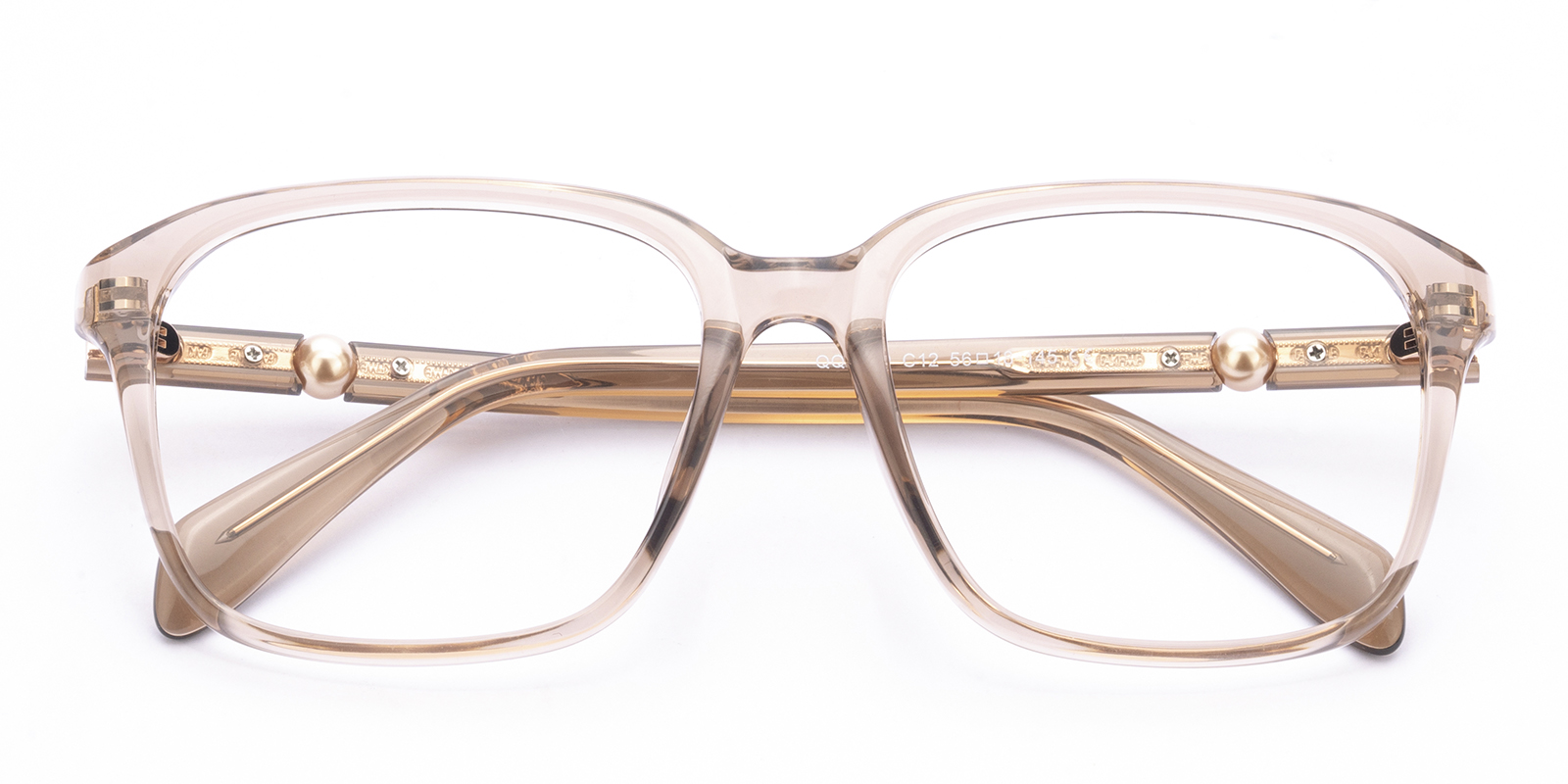 Florence Square Champagne Pearl Eyeglasses | GlassesShop