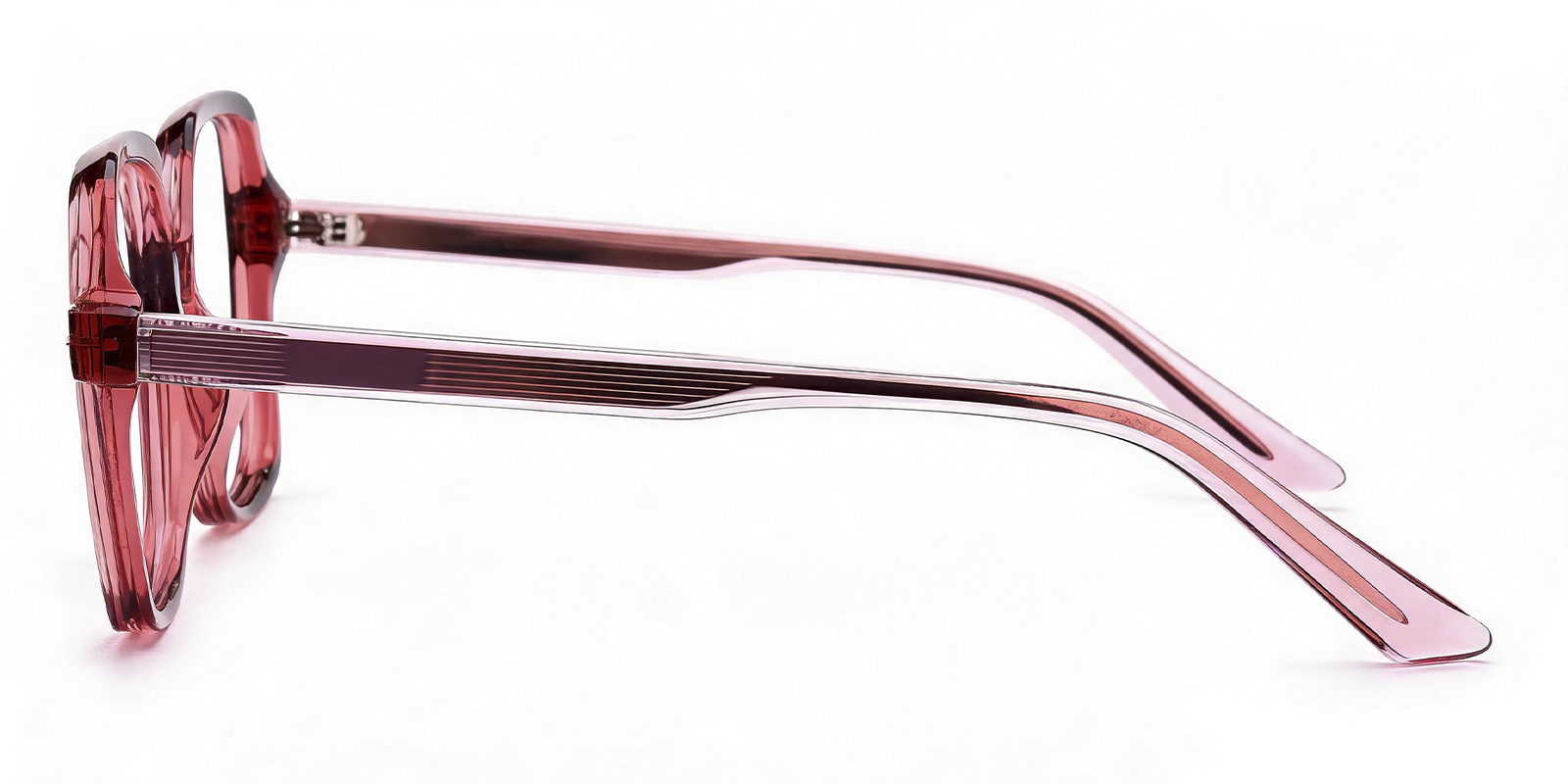 Aria Square Burgundy Eyeglasses | GlassesShop display picture 3