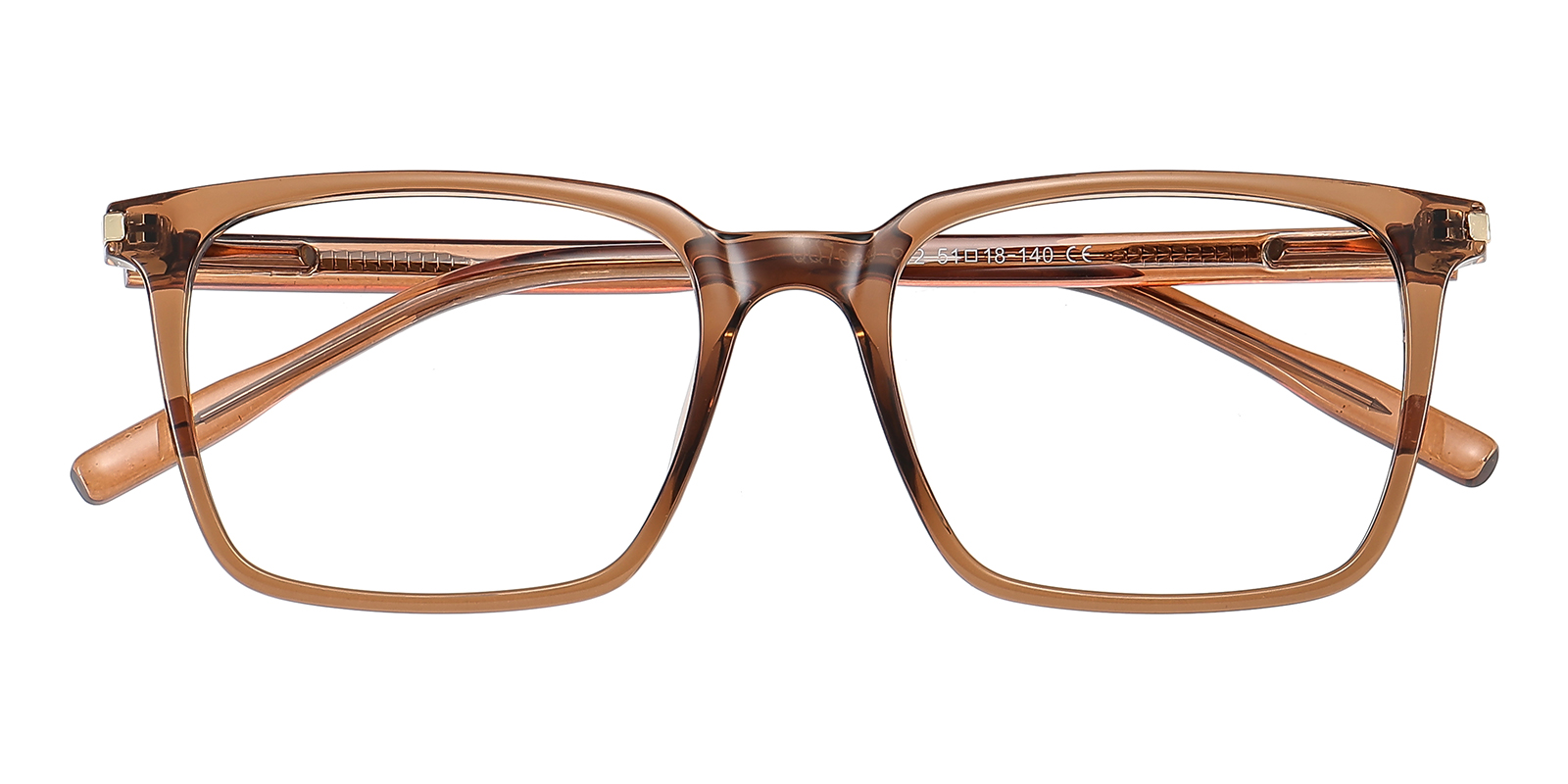 Jefferson Rectangle Brown Eyeglasses | GlassesShop