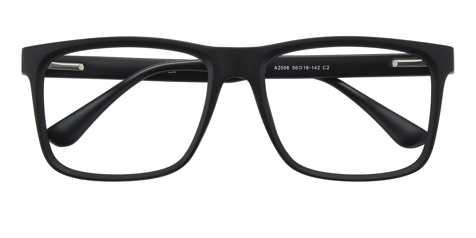 Christopher Black Rectangle Acetate,TR90 Plastic Eyeglasses