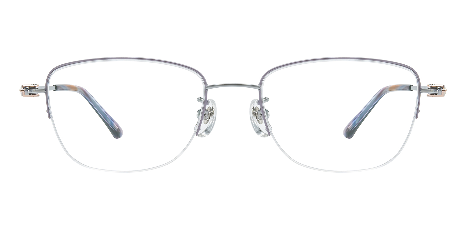Vintage Bausch & Lomb Canada Harper Sunglasses Purple Blue Translucent Frames The Harper - Purple Confetti Tortoise Acetate Gold Metal  main image 3