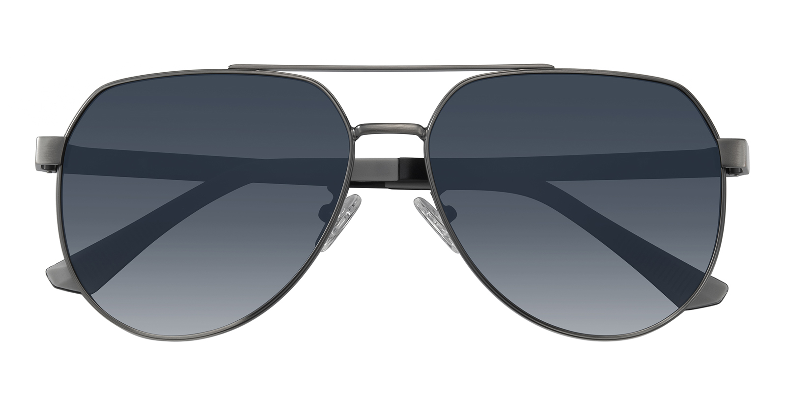 Algernon Aviator Gunmetal Sunglasses | Glassesshop display picture 1