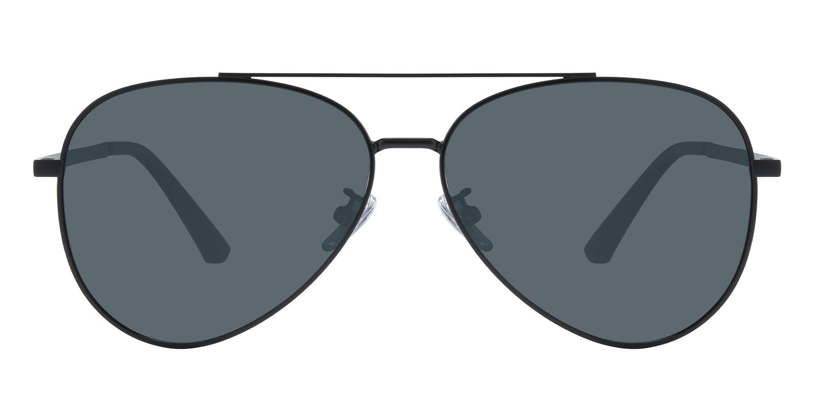 Algernon Aviator Black Sunglasses | Glassesshop display picture 1