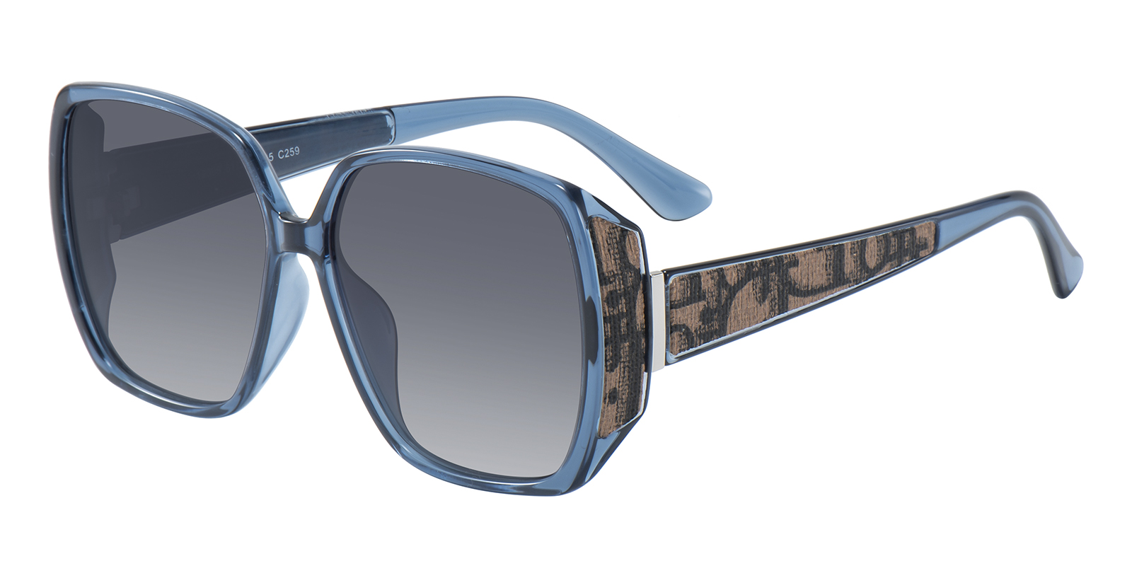 Agatha Square Blue Sunglasses | Glassesshop