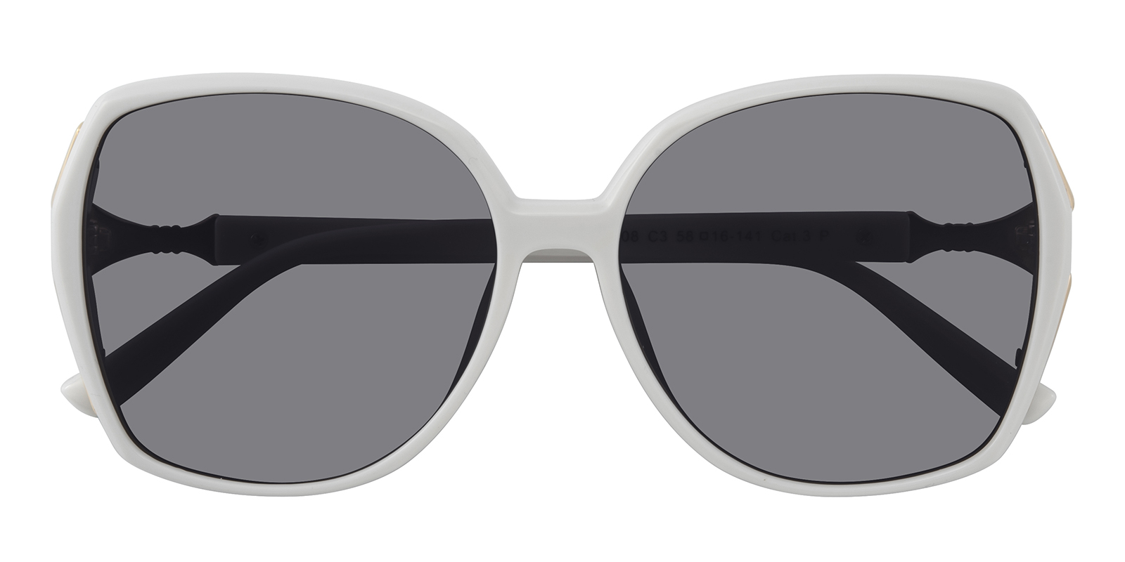 Eileen Cat Eye White Sunglasses | Glassesshop