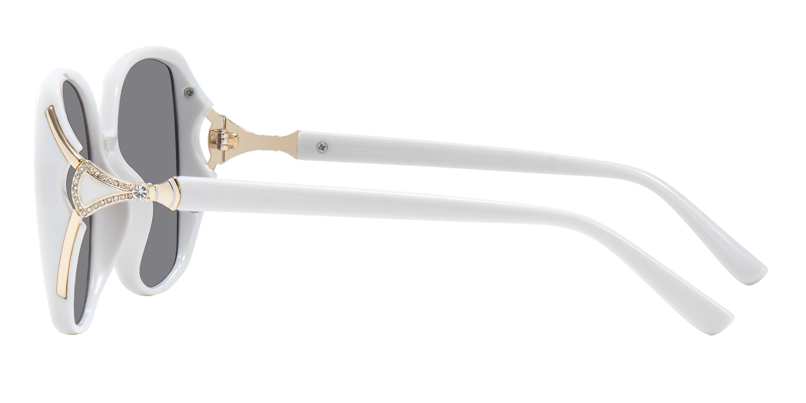Eileen Cat Eye White Sunglasses | Glassesshop