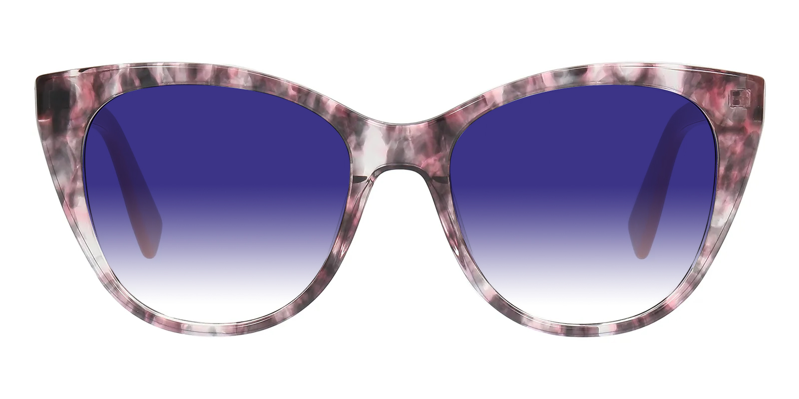 あすか Dawn Cat Eye Purple Floral Sunglasses | GlassesShop
