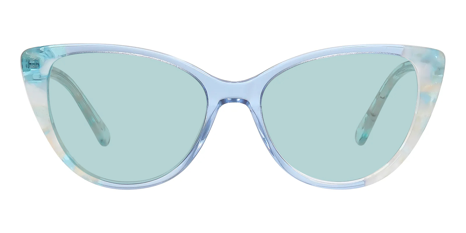 Lauren Cat Eye Blue Sunglasses | Glassesshop display picture 3