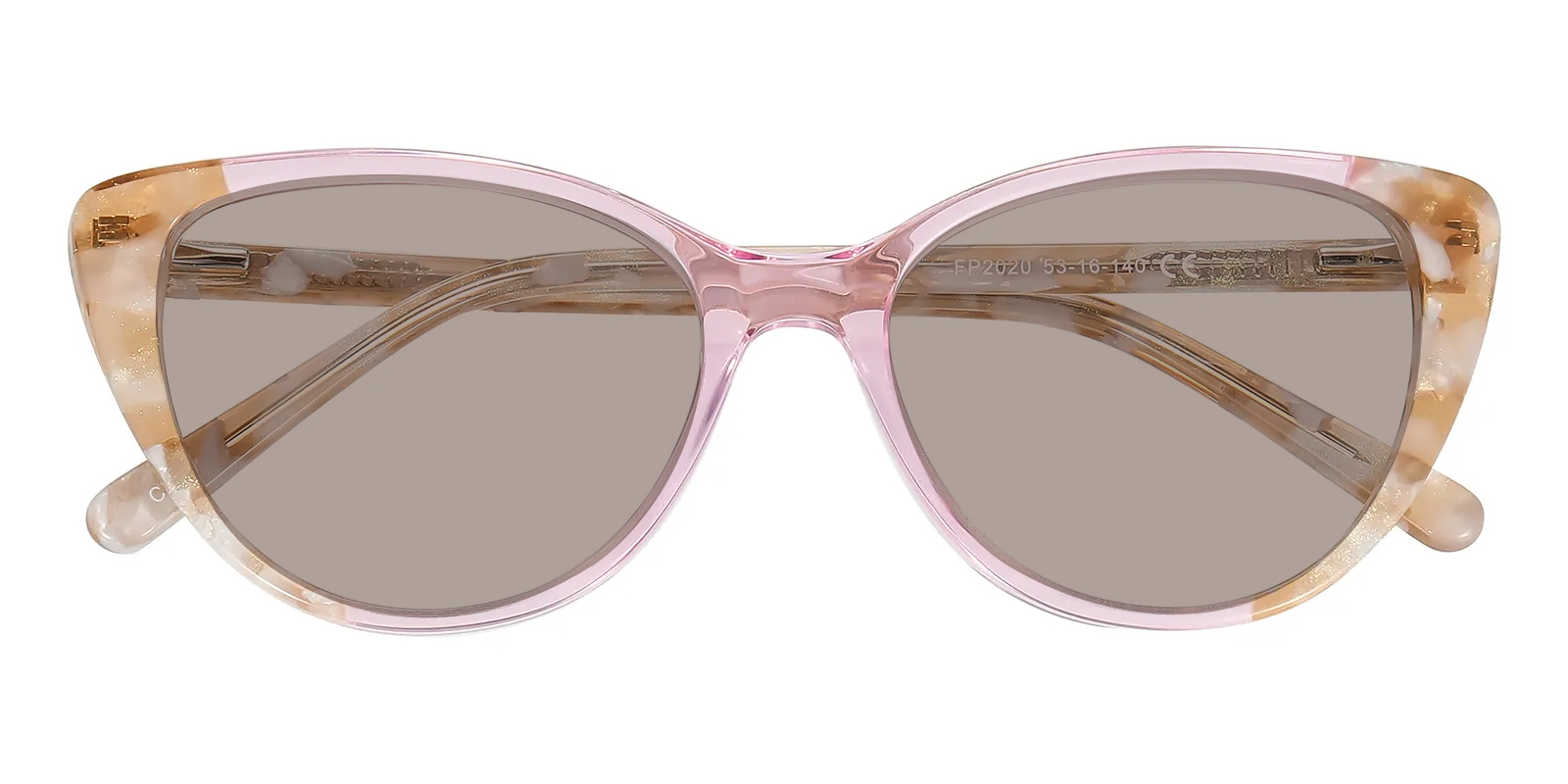 NWT Mauve Cat-Eye Sunglasses Gail Cat Eye Purple Floral Sunglasses | GlassesShop main image 3