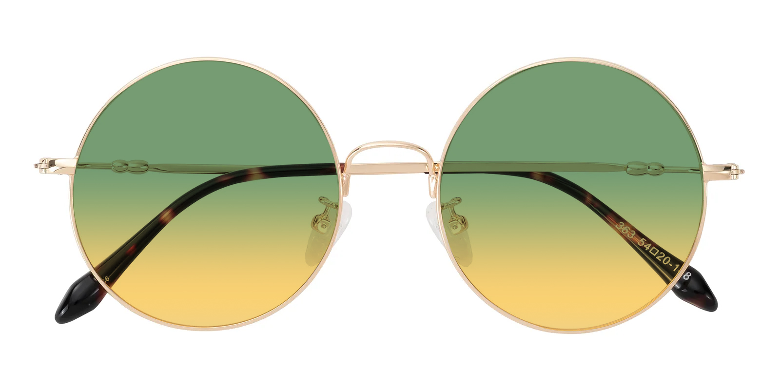 Hacken Round Golden Sunglasses | GlassesShop