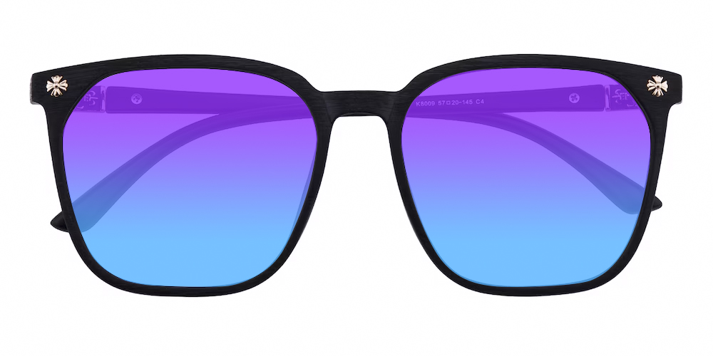 Evanston Black Square TR90 Sunglasses