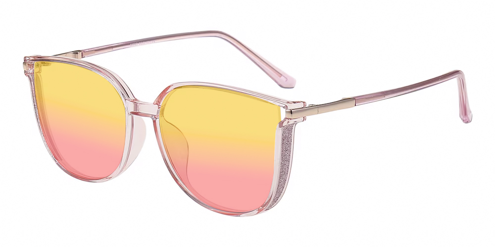 サングラス ^ONE BRILLIANT^ SaylorOB498Pink Saylor-OB498-Pink Stephanie Cat Eye Pink Sunglasses | GlassesShop