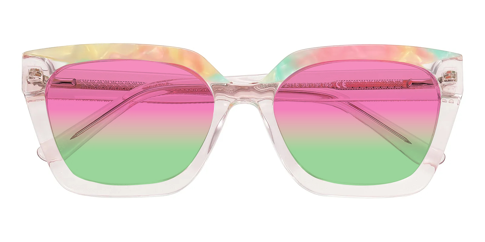 Dawn Cat Eye Tortoise/Blue Sunglasses | GlassesShop display picture 2