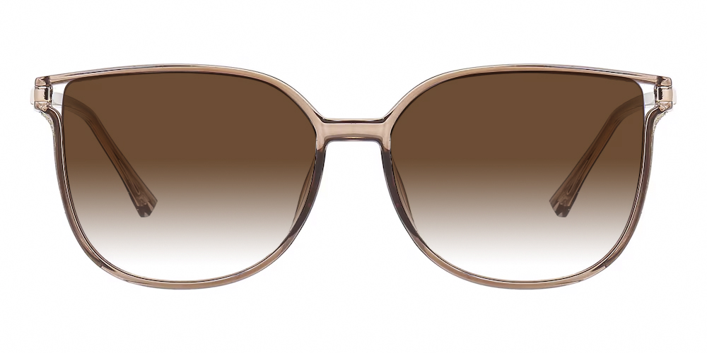 Stephanie Cat Eye Champagne Sunglasses | GlassesShop display picture 3