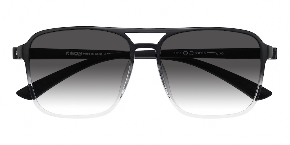Garland Black,Crystal Aviator TR90 Sunglasses
