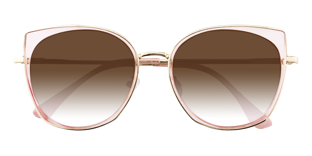 Wilker Cat Eye Pink Sunglasses | GlassesShop display picture 1