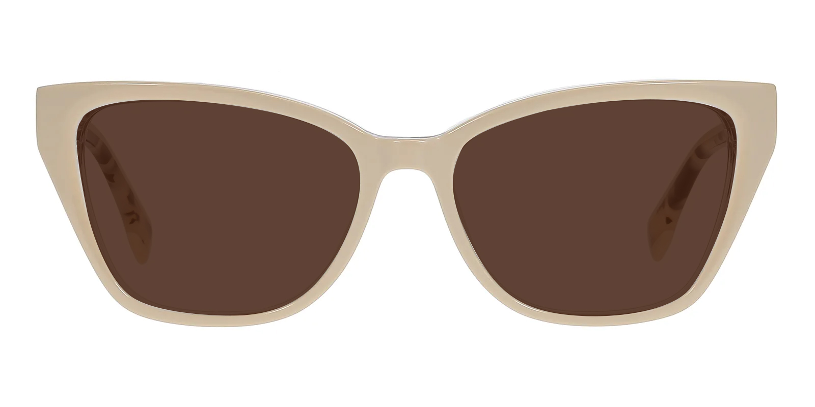 Féroce Cream Cat-Eye Sunglasses with Brown Lenses Just Landed main image 2