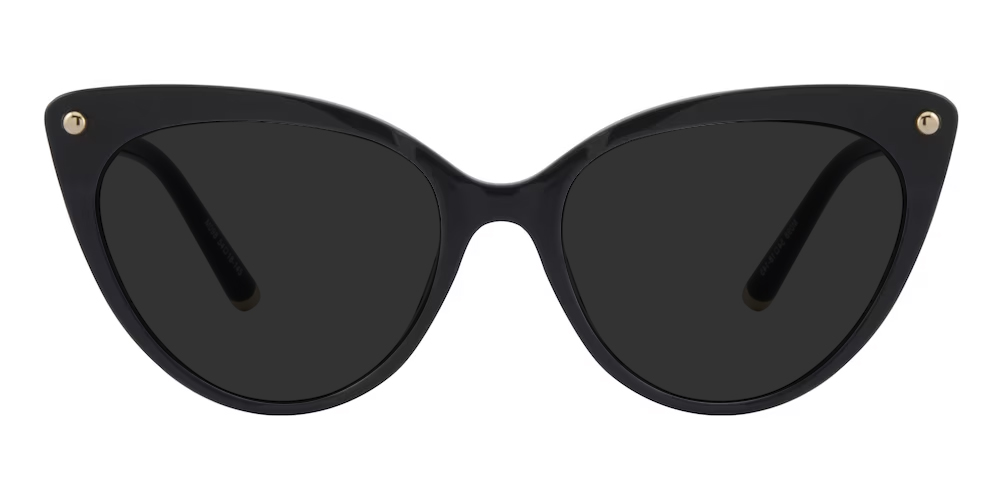 Zenobia Cat Eye Black Sunglasses | Glassesshop display picture 2