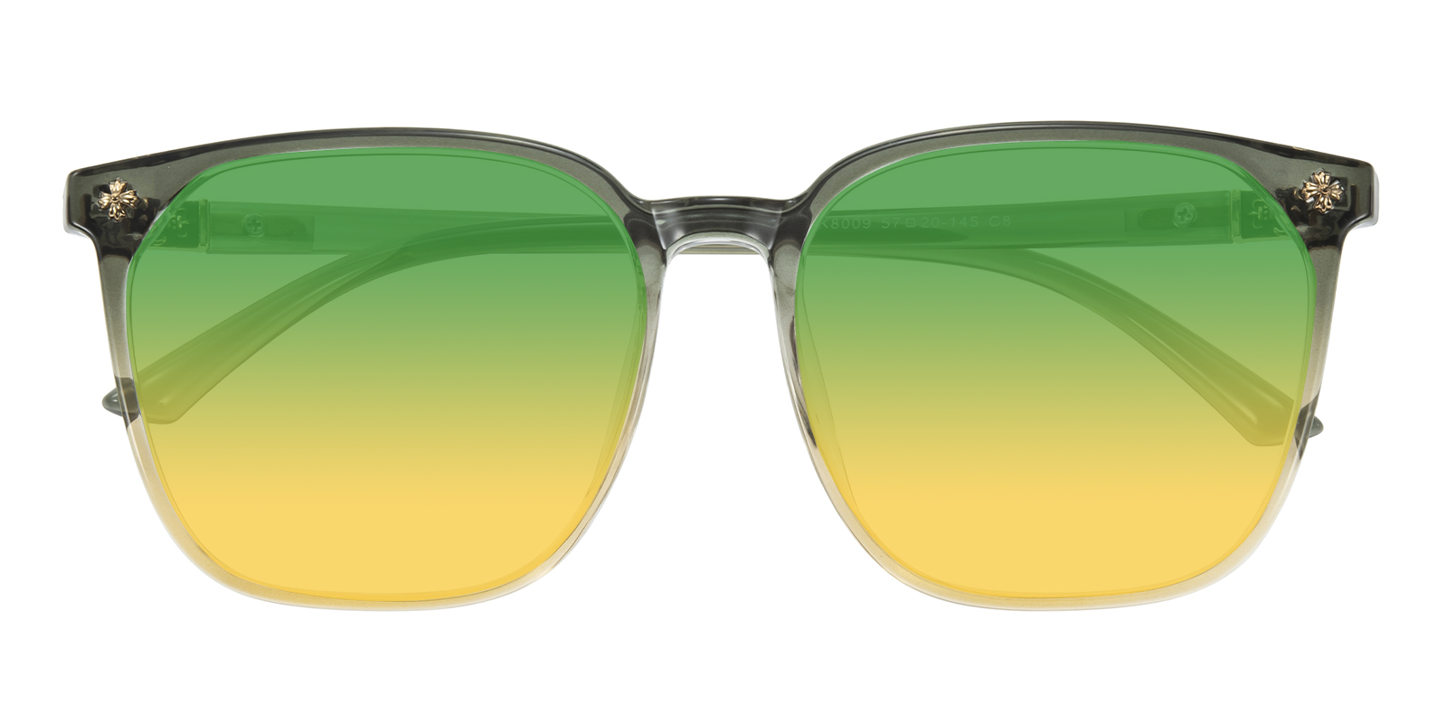 Square Plastic Polarized Sunglasses with Gradient Lens, 59mm POLAROID CORE BLUE Sunglasses SQUARE 59/17 - Walmart.com main image 2