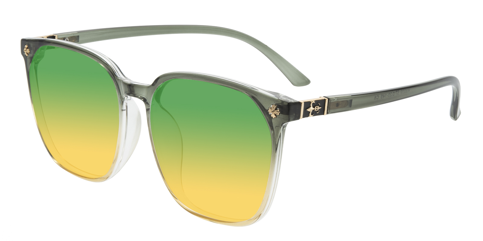 Green Yellow Sunglasses Crap® Eyewear | The Heavy Tropix Olive Green Polarized  main image 3