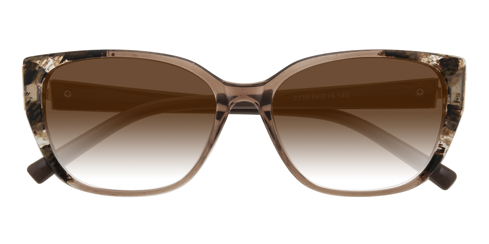 Rieti eyewear ブラウン キャットアイ サングラス Frederica Cat Eye Brown/Floral Sunglasses | GlassesShop