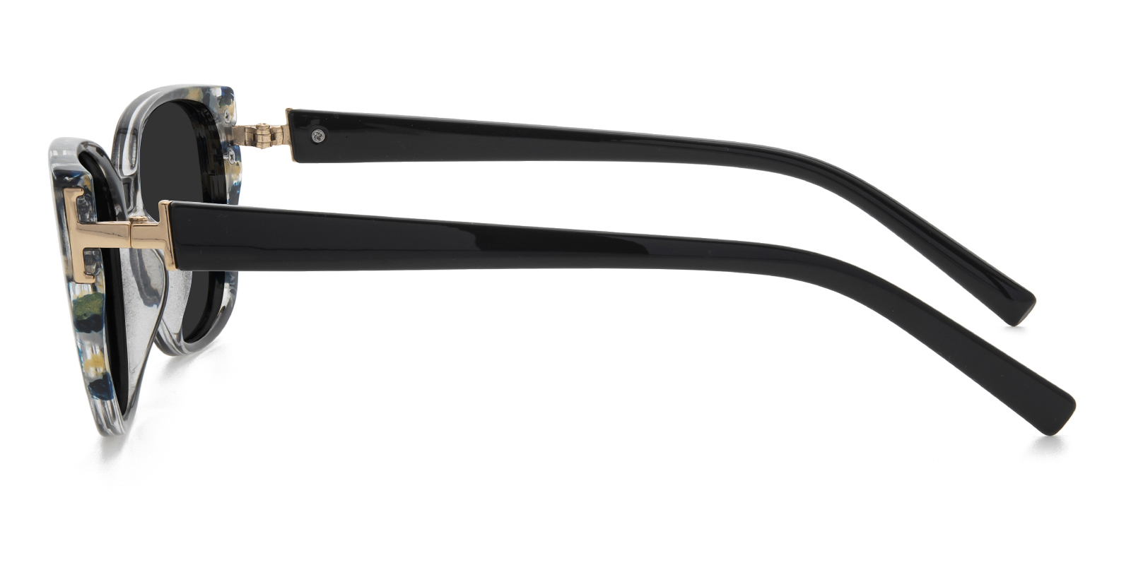 New! Black Floral Trim Sunglasses Suzy Levian Women main image 2