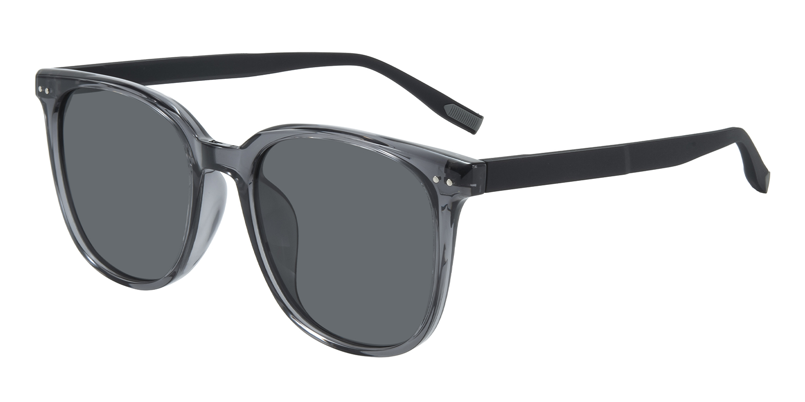 Quinn Square Gray Sunglasses | GlassesShop