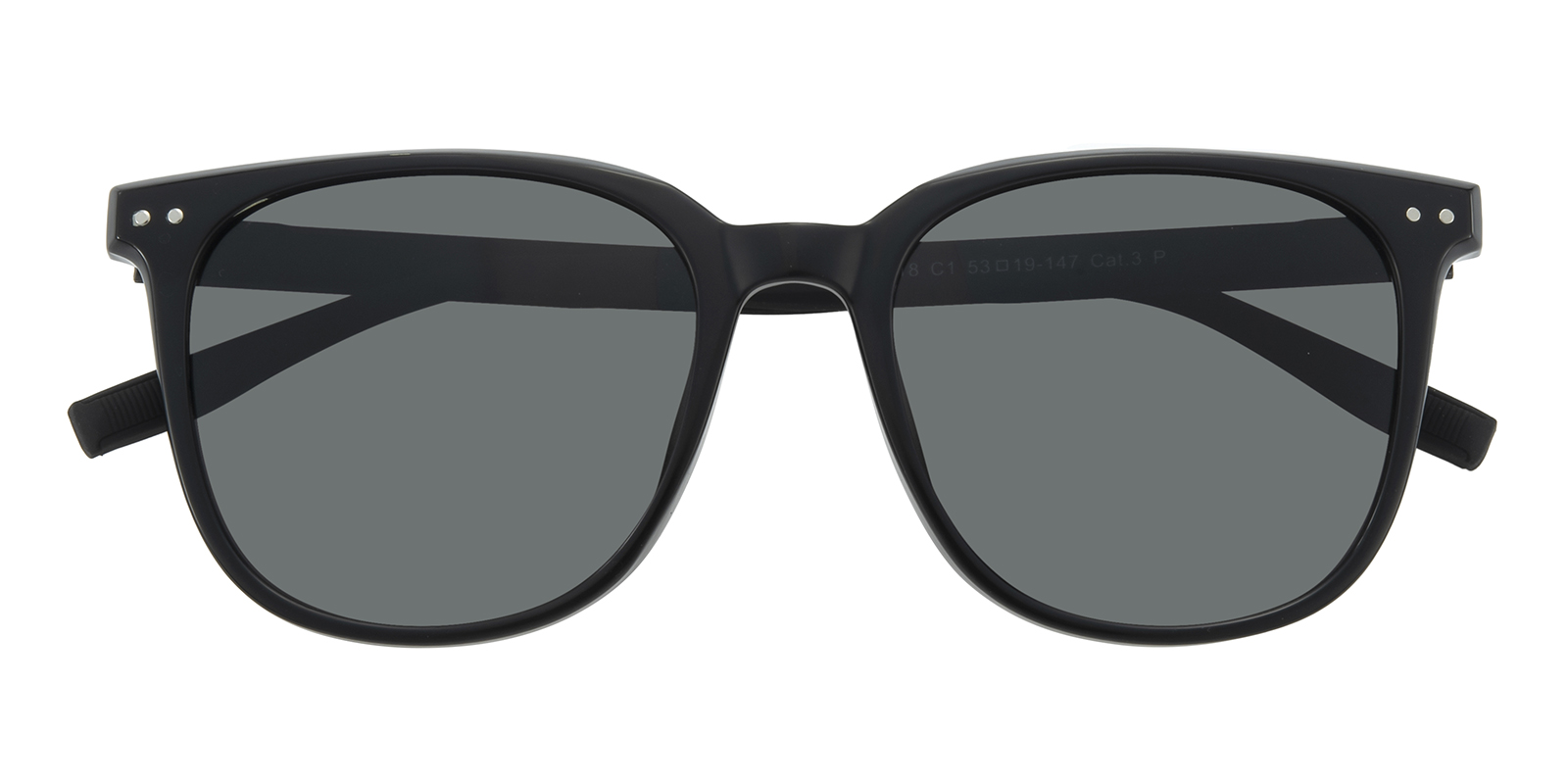 Quinn Square Black Sunglasses | GlassesShop