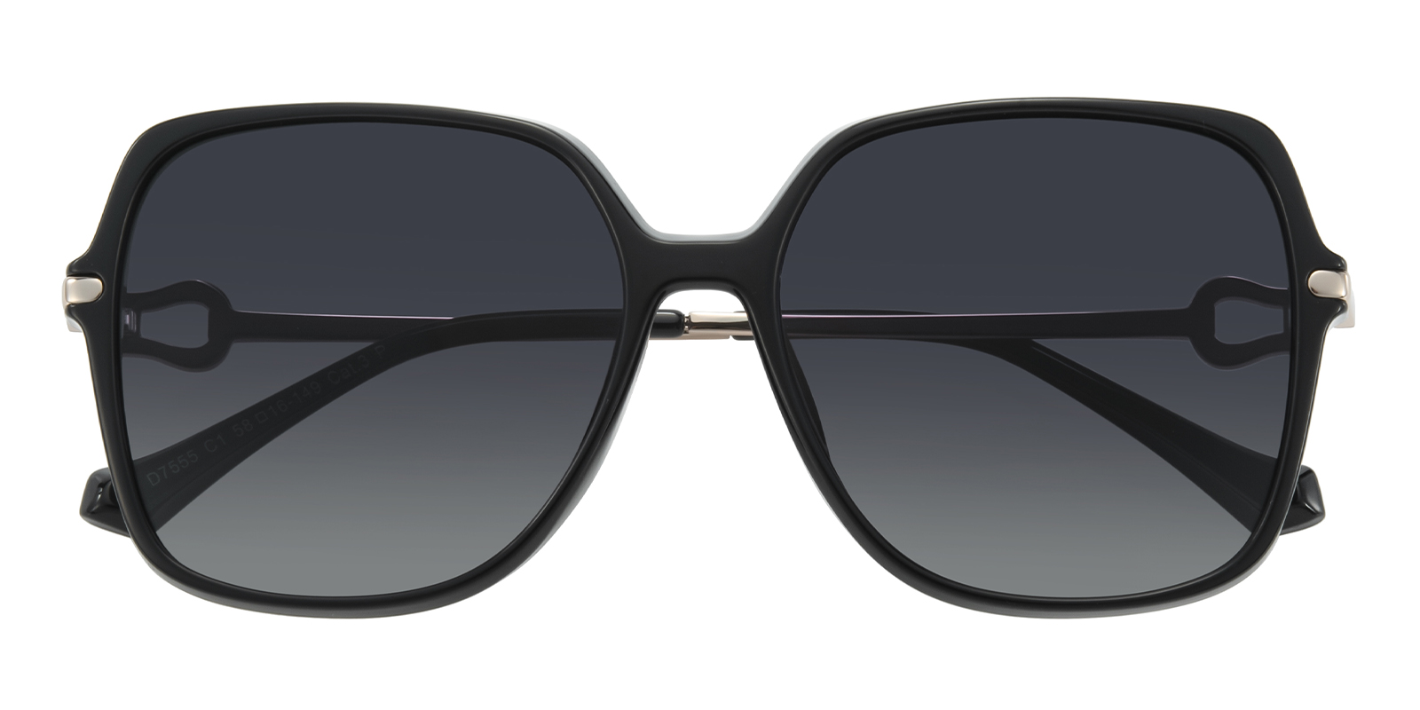 Scarlett Square Black Sunglasses | GlassesShop display picture 2