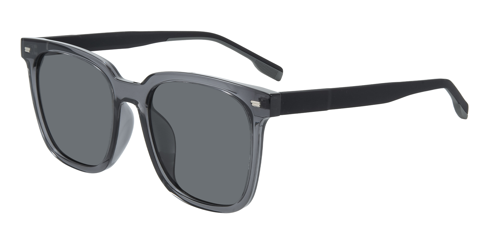 Charlie Square Gray Sunglasses | GlassesShop