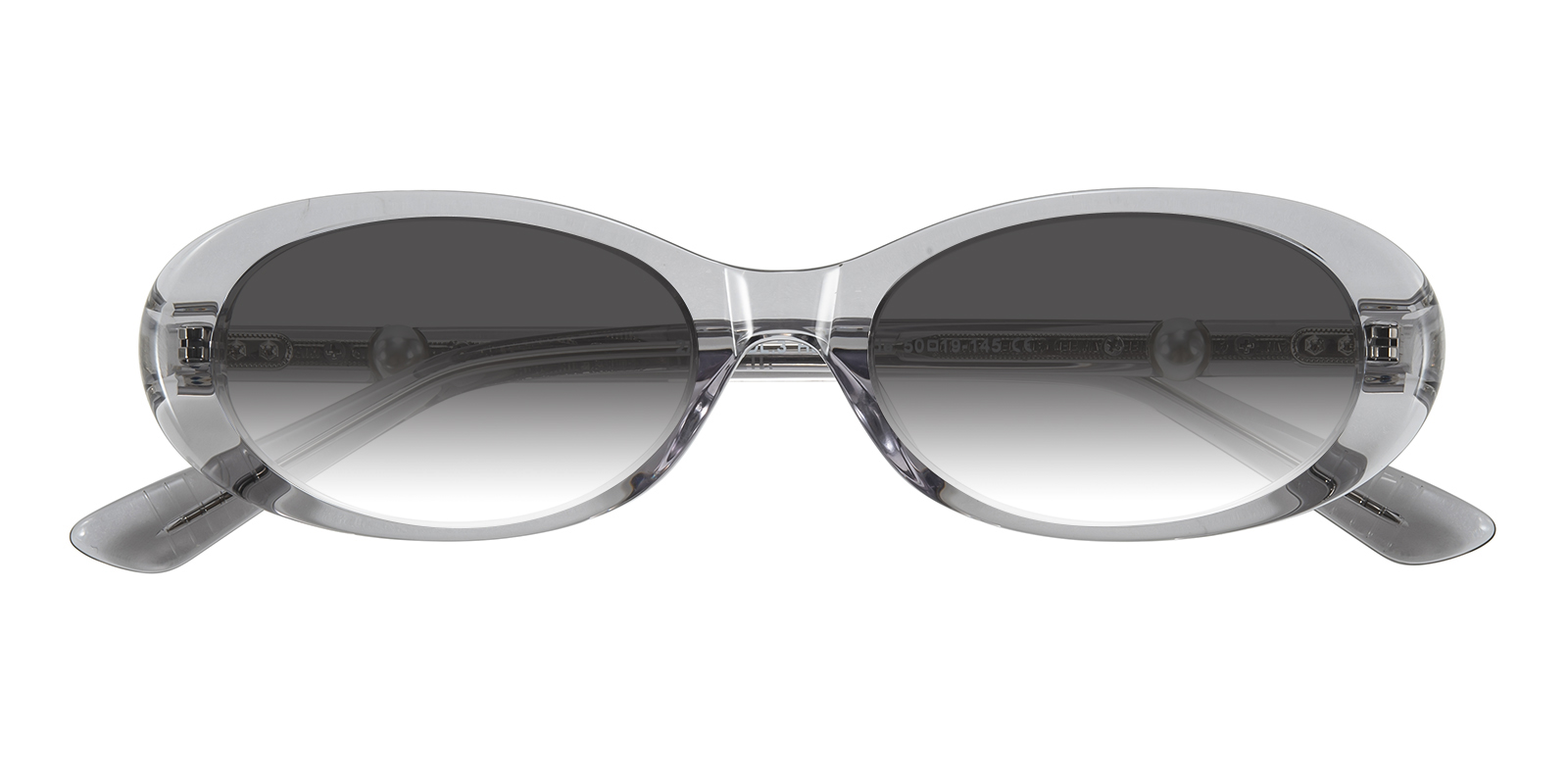 Tobey Oval Gray Sunglasses | GlassesShop display picture 2