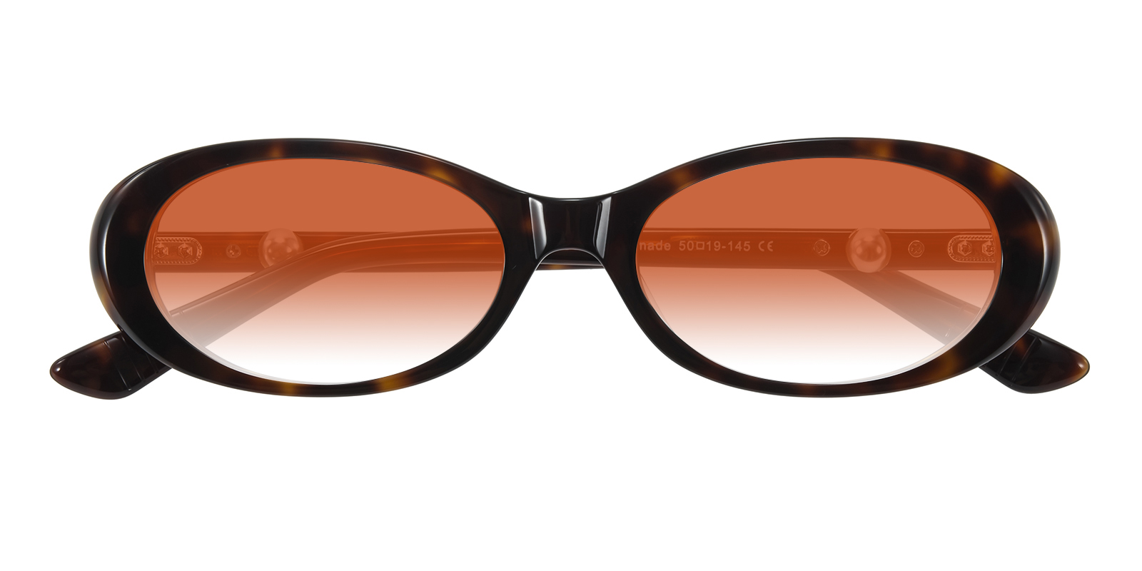 Tobey Oval Tortoise Sunglasses | GlassesShop display picture 2