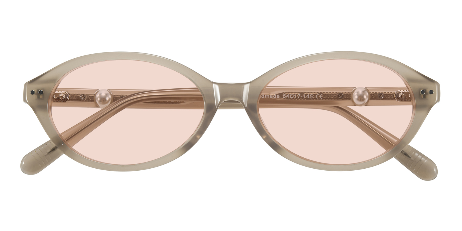 VASARA バサラ　VA-2015 3 レディース眼鏡フレーム　チタニウム Vanessa Oval Brown/Moonlight Sunglasses | GlassesShop