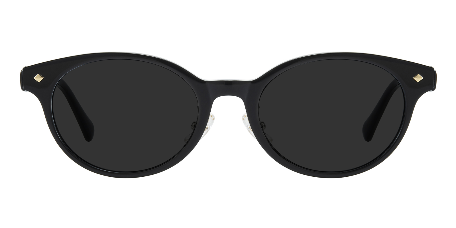 VASARA バサラ　VA-2015 3 レディース眼鏡フレーム　チタニウム Vanessa Oval Brown/Moonlight Sunglasses | GlassesShop