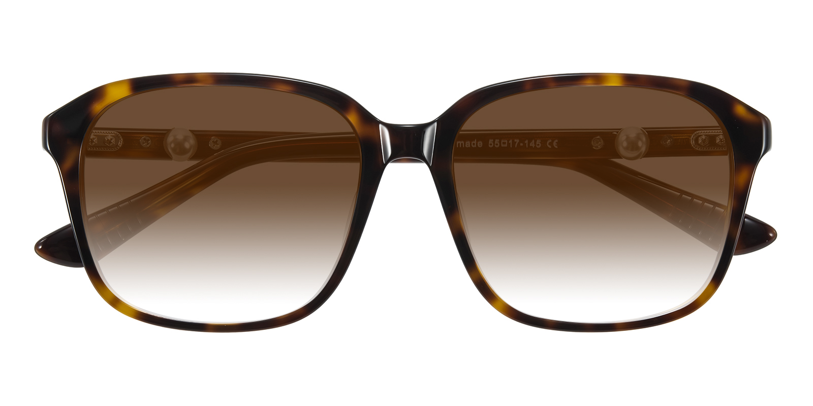 Trista Square Tortoise Sunglasses | GlassesShop display picture 1