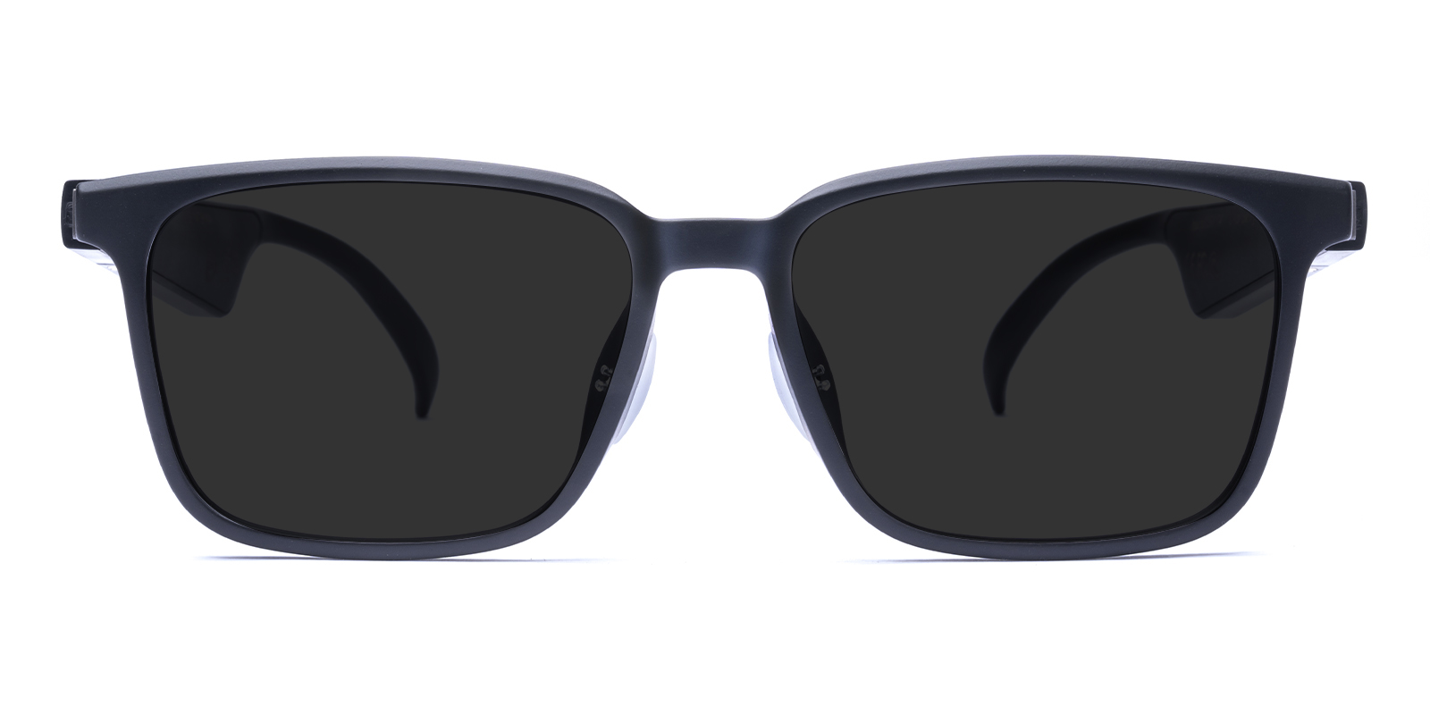 Lora Rectangle Black Sunglasses | Glassesshop