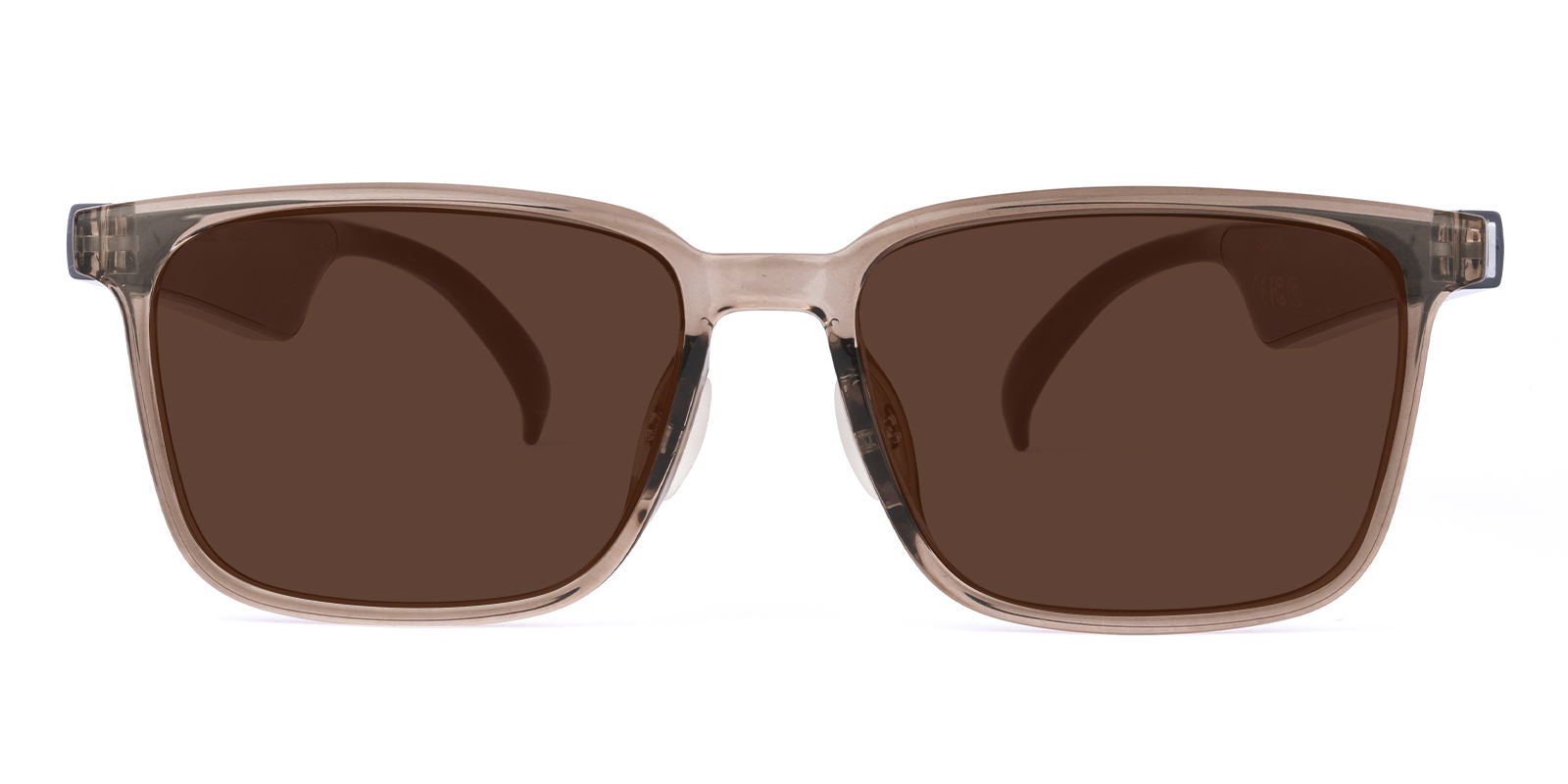 Clarence Rectangle Brown Sunglasses | Glassesshop display picture 3